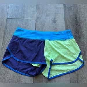 Lululemon Speed Short 2014 Seawheeze in Color Block Size 8